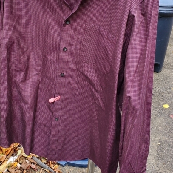 Joseph Abboud plaid button down shirt L - Picture 2 of 9
